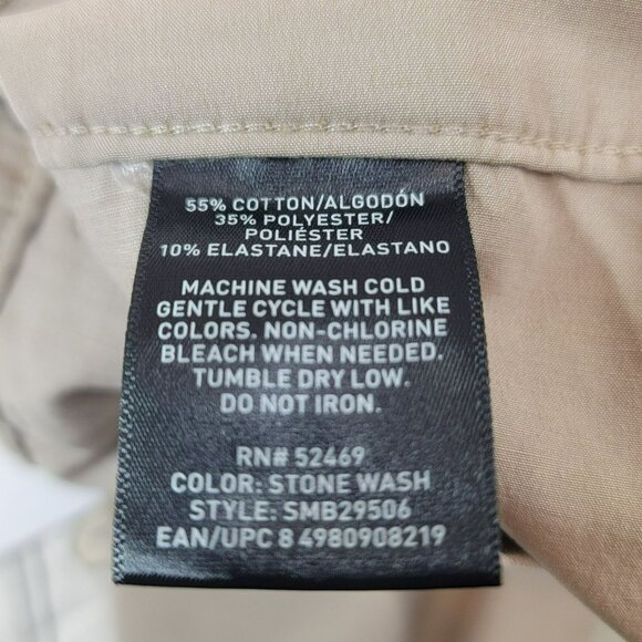 Swiss Tech Performance Shorts, Men 38, Khaki, Pockets, 10" Inseam, New with Tags - Picture 6 of 10